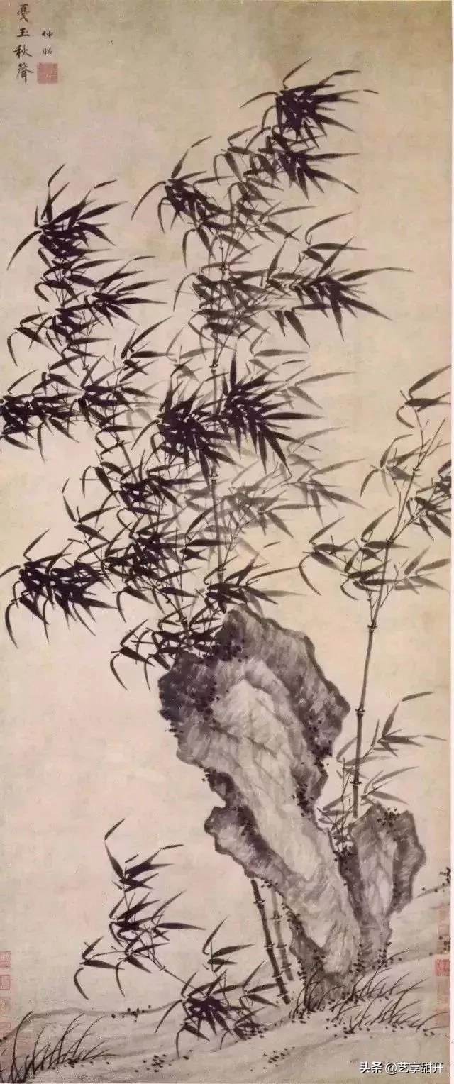 又一代名家画竹，历代名家绘画作品中充满动感的竹