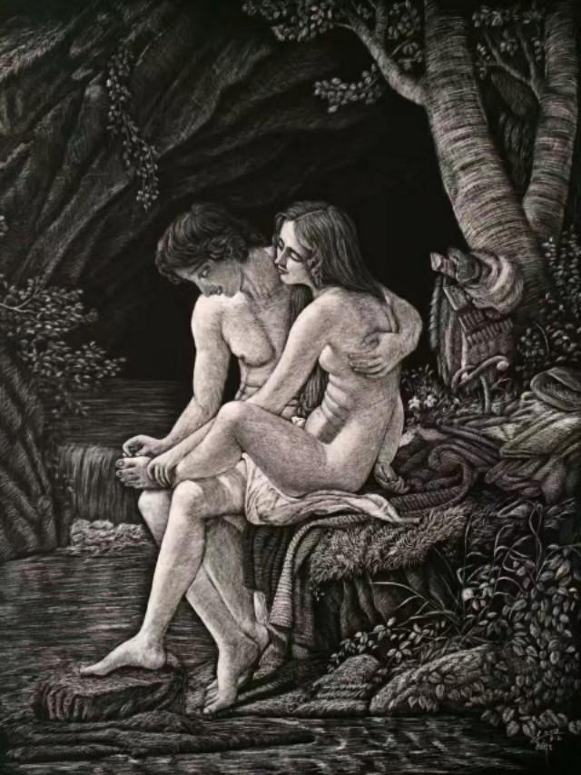 刮刮画作品大赏，刮画被他玩到极致