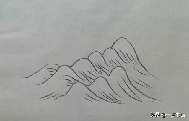 山水画教程画法步骤，山水画入门水的五种画法