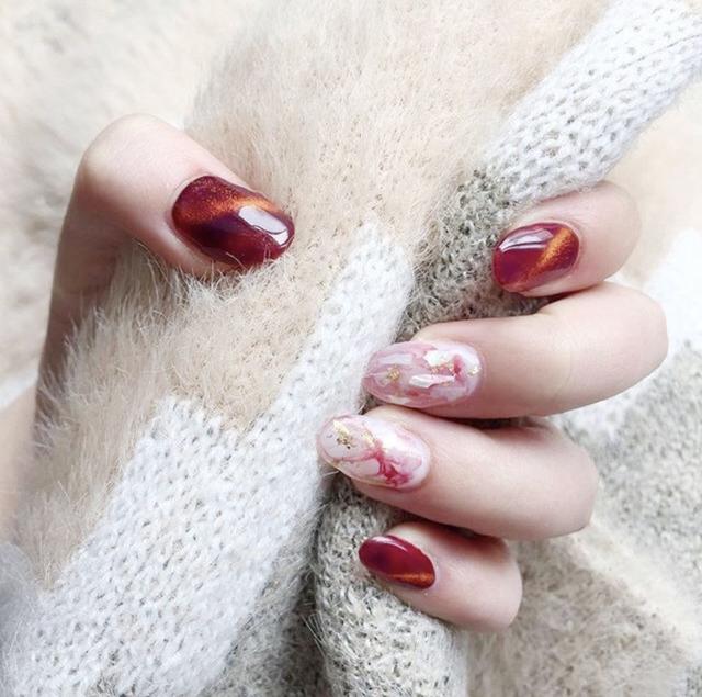 自然的猫眼美甲，超闪的猫眼美甲，美爆了！