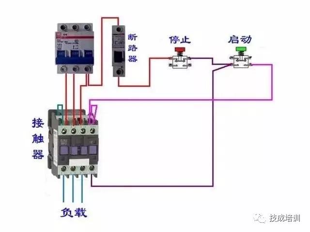 回路开关接线图，断路器接触器控制回路线路图（电工必备，电路图与接线图大全）