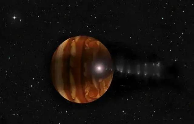 木星上被彗星撞击过的痕迹，彗星与木星相撞