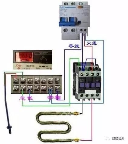 回路开关接线图，断路器接触器控制回路线路图（电工必备，电路图与接线图大全）