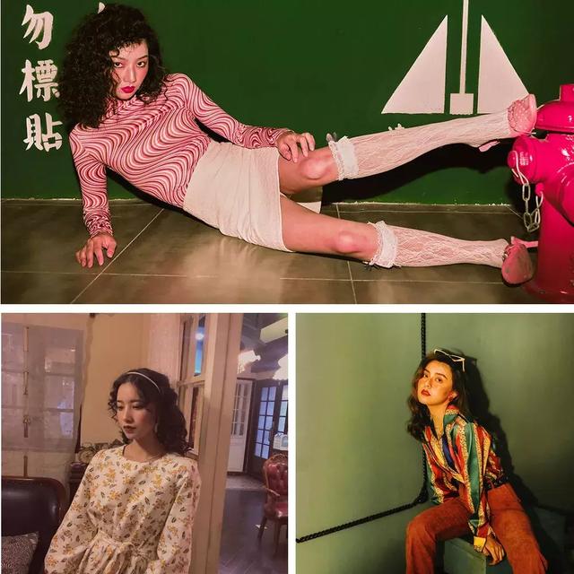 很流行的轻复古女装照着穿就够美，复古女人味搭配示范