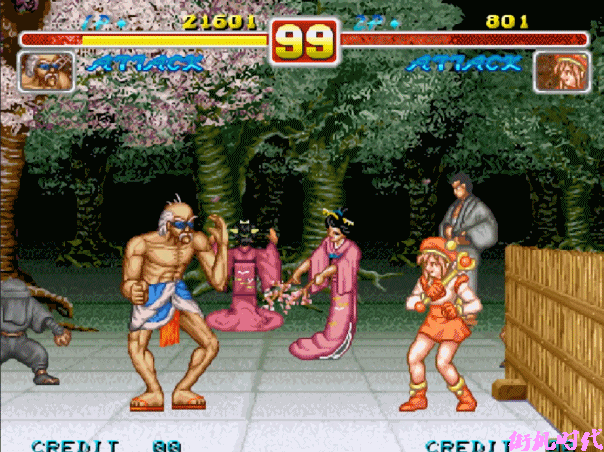 街机游戏中那些无法直视的必杀技，拳皇八神庵的技能