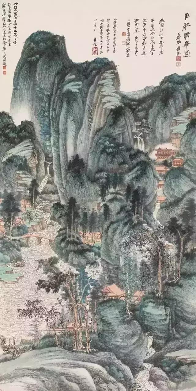 张大千的高清山水画作品赏析，张大千的十大代表作