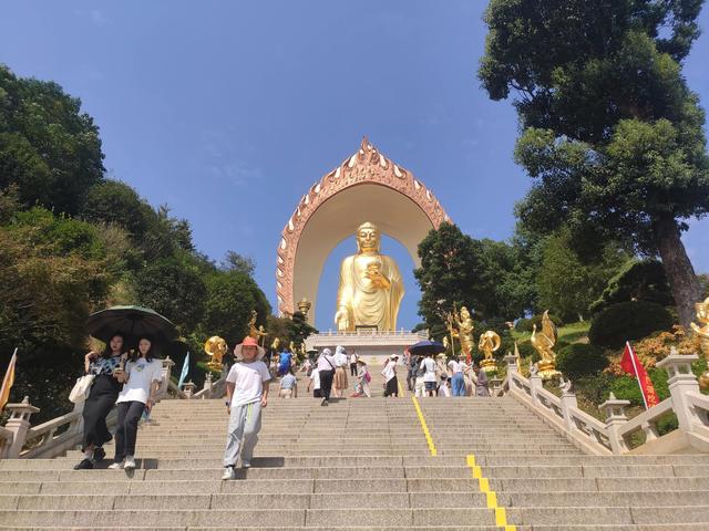 江西东林大佛旅游讲解，高48米全身贴金的东林大佛
