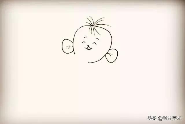 简笔画入门10张，一组零基础学员荷花简笔画作品