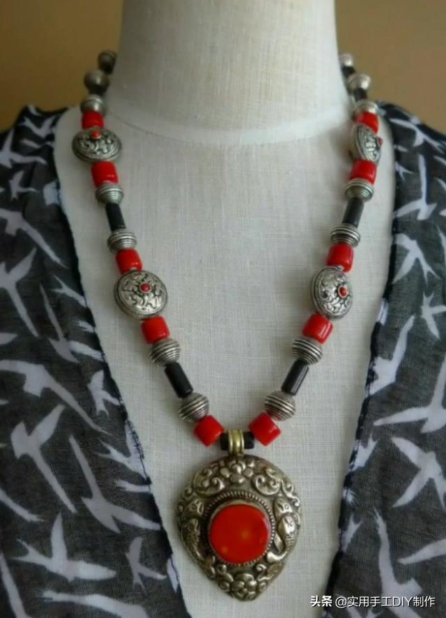 40款时尚的串珠项链，圆珠串珠项链教程大全