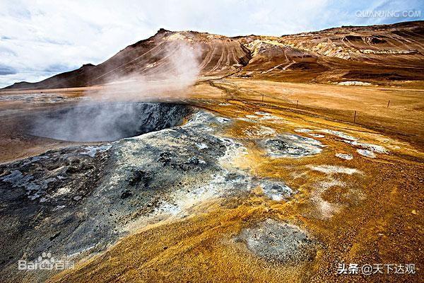 冰岛的地理位置以及邻国，北大西洋中的一个岛国