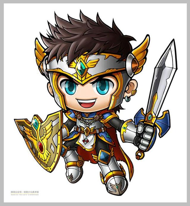 手绘漫画人物q版线条，超可爱的Q版漫画人物学习素材20例