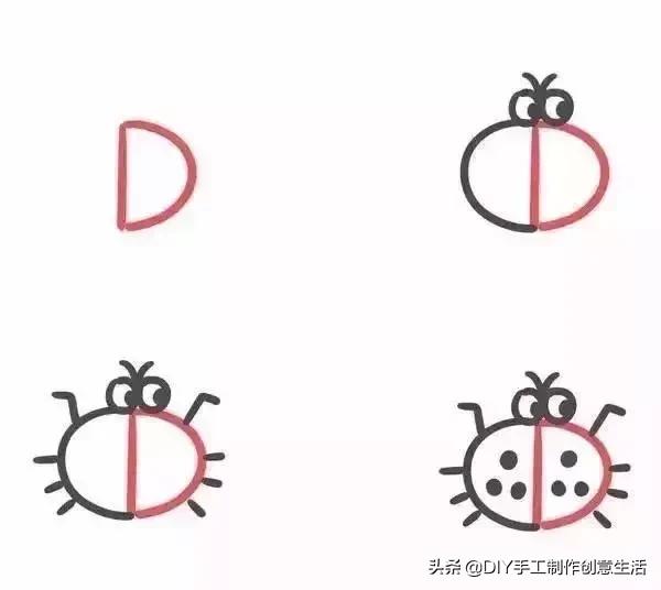数字动物简笔画，数字小动物简笔画简单又漂亮（用数字1到6画各种小动物）
