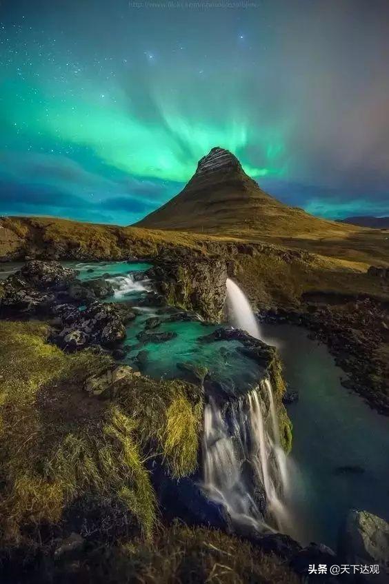 冰岛的地理位置以及邻国，北大西洋中的一个岛国