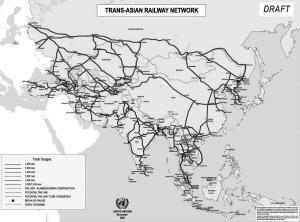 泛亚铁路规划图，4个地图奇特的国家（泛亚铁路和高速规划多年了）