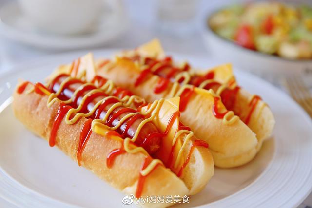 在家怎么做美式热狗，直接法做简单美味美式热狗