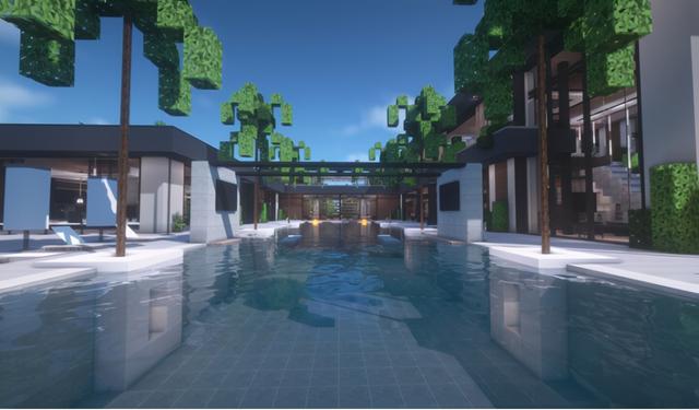 我的世界海景别墅，花式炫富我的世界毫不费力坐拥海景房（我的世界最美的海景房）