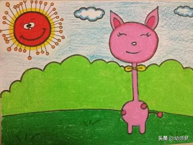 1一3岁宝宝学画画,大一班的小朋友学画画