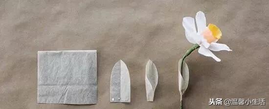 折水仙花教程，花卉折纸：水仙