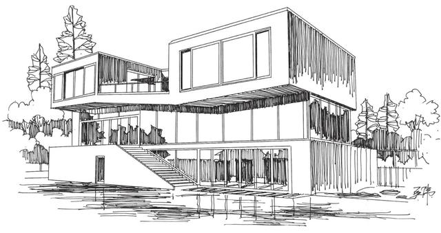 建筑画技法手绘，钢笔画手绘建筑教程