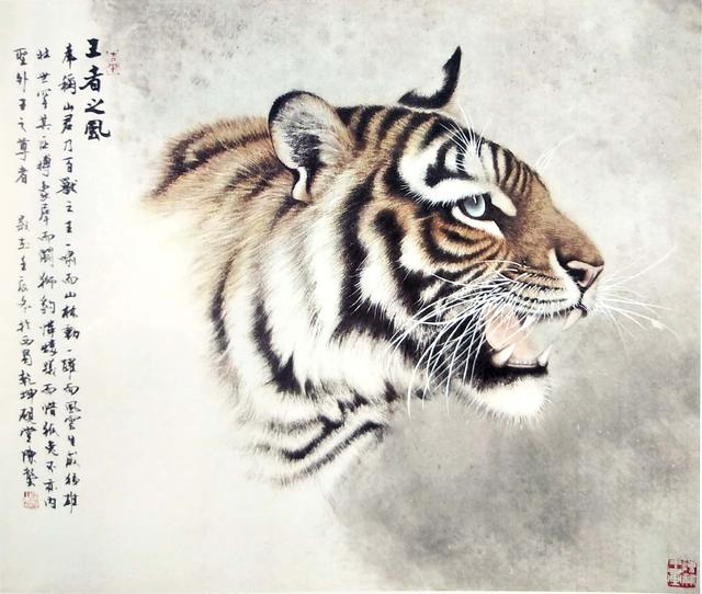 画虎怎么画才好，老虎画法-陈家明画虎