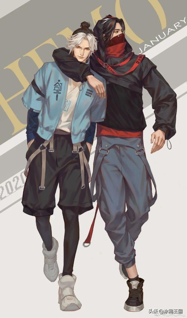 先生社男主变小后也太可爱了吧，禾末男模集结时尚杂志同人系列