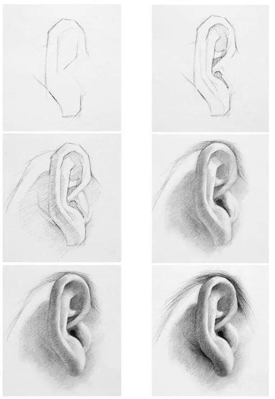 素描画五官详解，素描五官深度剖析