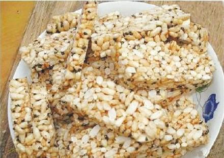 自制小吃点心糖果，每日一道小吃江西靖安爆米花糖