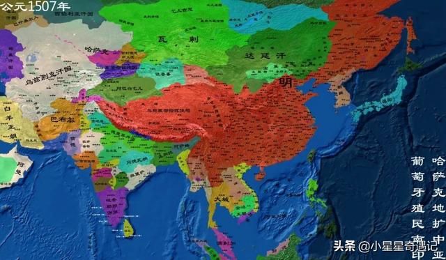 明朝版图全图超清版大图，全方位展示明朝疆土变化地图