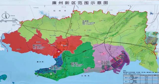 廉州新区北海规划，北海市廉州新区将包括合浦县城廉州镇等四个镇