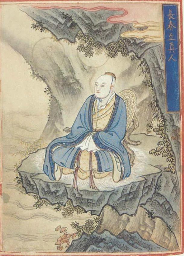 简体标注邱祖忏悔文，邱祖牌位