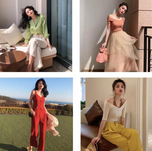 很流行的轻复古女装照着穿就够美，复古女人味搭配示范