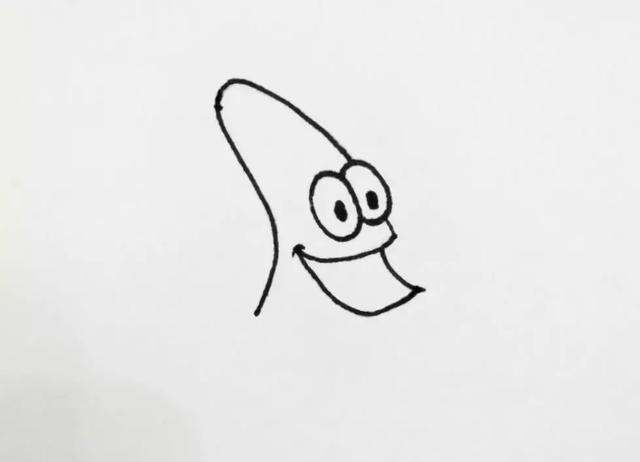 派大星简笔画100画，儿童简笔画教程-派大星