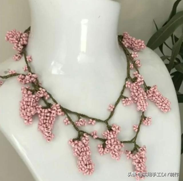 40款时尚的串珠项链，圆珠串珠项链教程大全