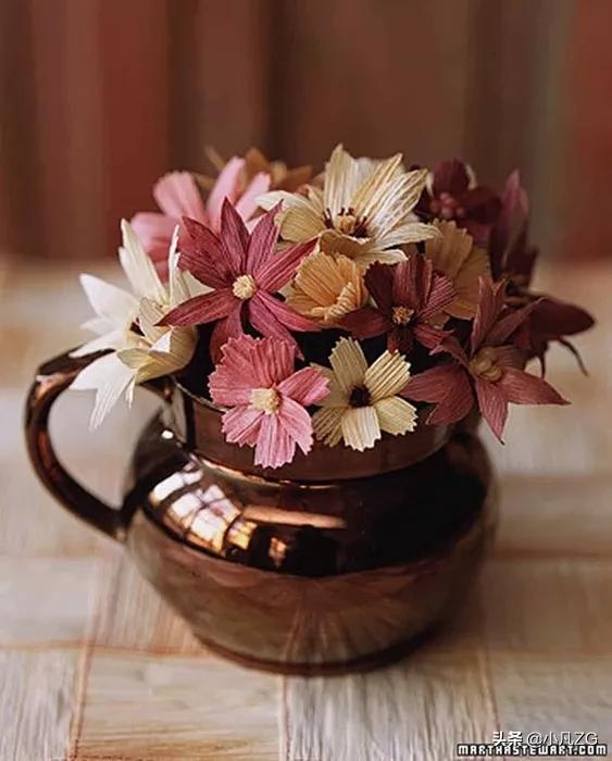 玉米皮制作手工作品，玉米皮的11种超燃手工创意