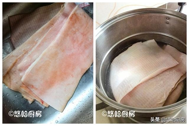 肉皮冻怎么做好吃又透亮，焯水后直接煮就错了