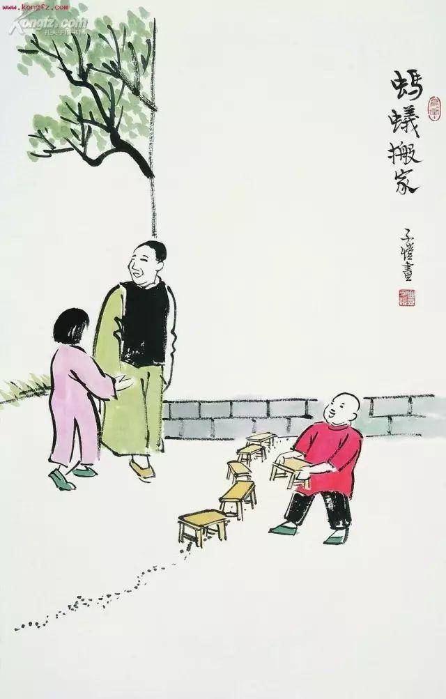 丰子恺漫画全集，丰子恺最著名的十幅漫画图（丰子恺100幅漫画处处是真）
