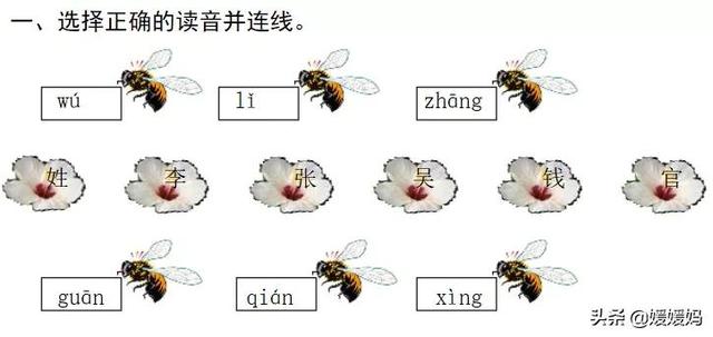 小学一年级语文下册识字2姓氏歌，最好听的语文，《姓氏歌》