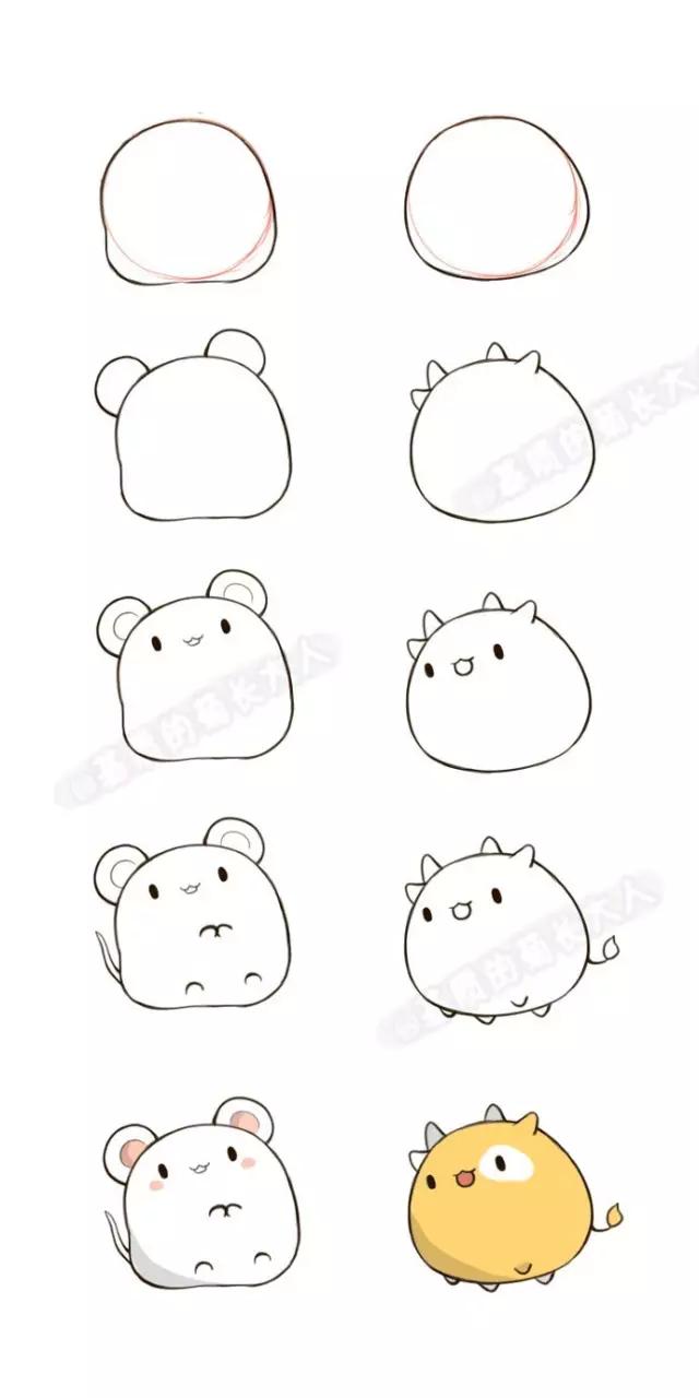 如何画十二生肖，十二生肖怎么画的简单又漂亮