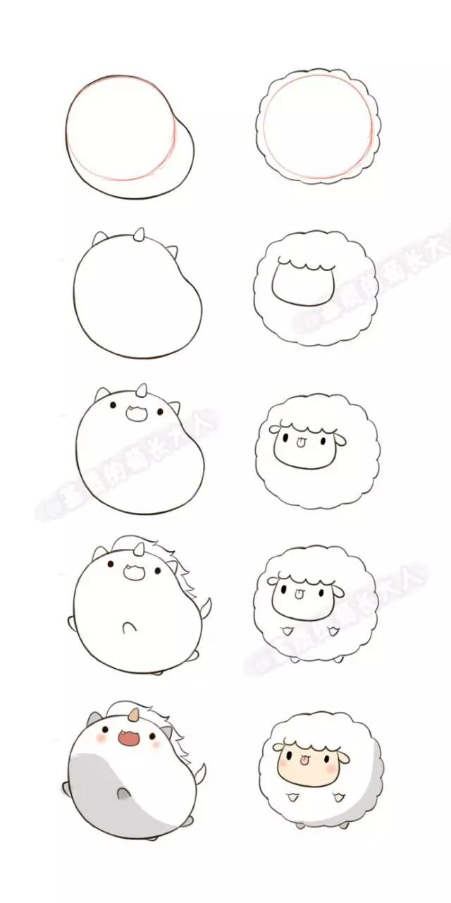 如何画十二生肖，十二生肖怎么画的简单又漂亮
