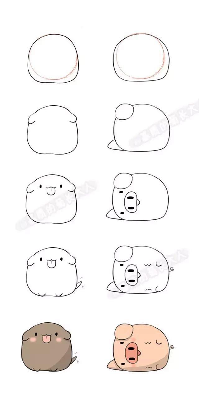 如何画十二生肖，十二生肖怎么画的简单又漂亮