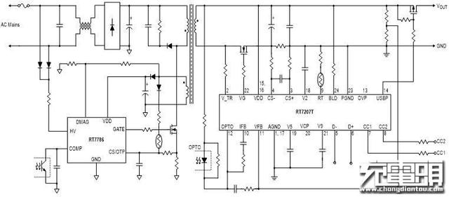 华为手机充电器，华为三口usb充电器拆解（支持UFCS融合快充与65W）
