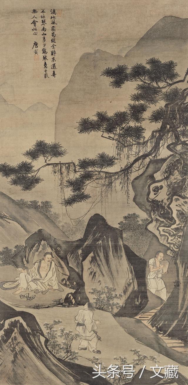 鉴赏唐寅100幅高清书画，明代唐伯虎精美画作高清欣赏系列