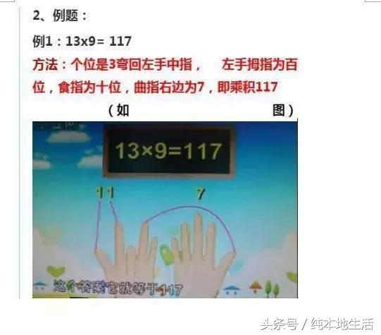 手指速算法怎么算，有趣又高效的手指速算法