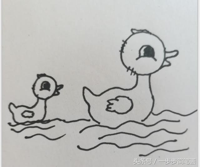 小鸭怎样画才好看，山雀、喜鹊、小鸡、鸭子的画法