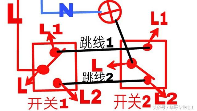 两灯单控开关接线图解，单联单控和单联双控开关的区别