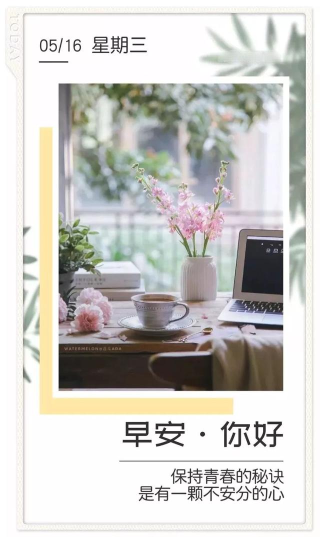 早安励志日签180516:迎着晨光实干,不要面对晚霞幻想