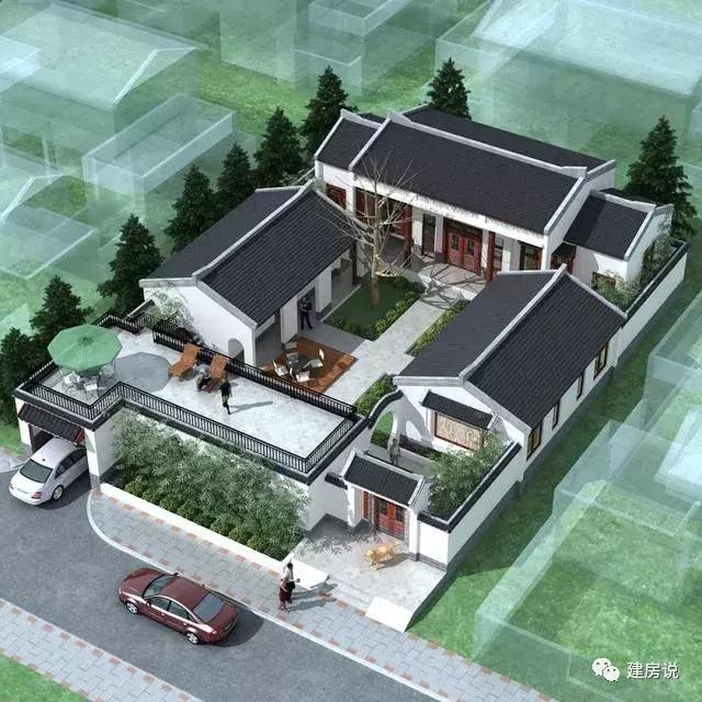 最漂亮实用的四合院别墅，农村别墅千千万