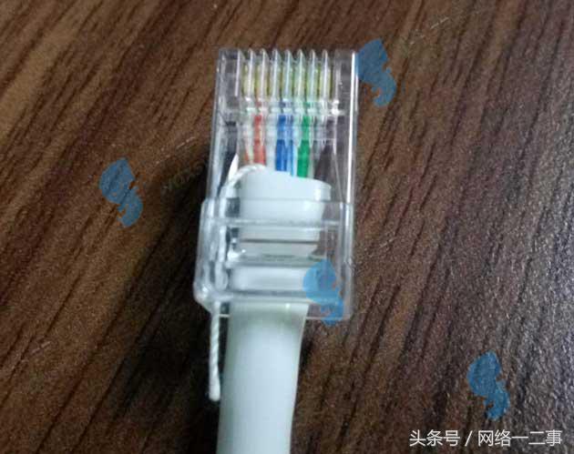 7类网线水晶头接法顺序图，RJ45接口网线水晶头接法图解
