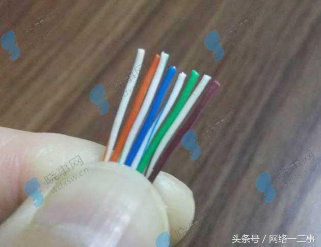 7类网线水晶头接法顺序图，RJ45接口网线水晶头接法图解