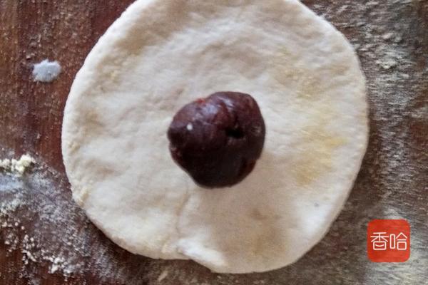 如何做糯米豆沙饼软糯好吃，一小碗糯米一小碗面粉